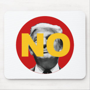 Kein Trump (rot und gelb) Mousepad