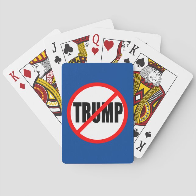 "KEIN TRUMP SPIELKARTEN (Rückseite)