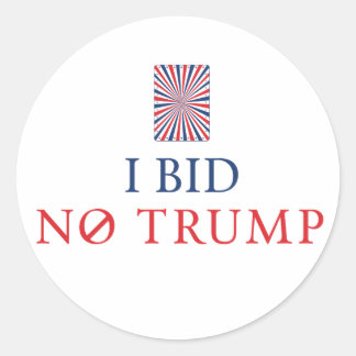 Kein Trump-Sticker Runder Aufkleber