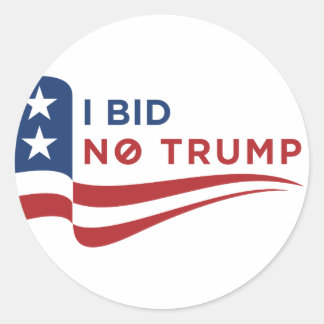 Kein Trump-Sticker Runder Aufkleber