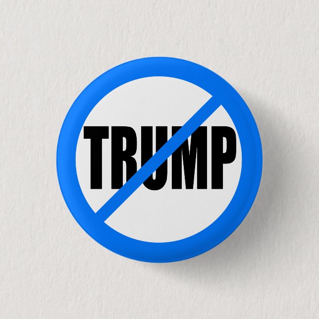 "KEIN TRUMPF" 1,25 Zoll Button (Vorderseite)