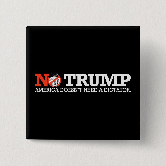 KEIN TRUMPF - Amerika benötigt nicht einen Button (Vorderseite)
