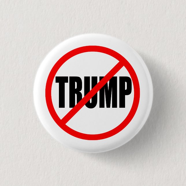 "KEIN TRUMPF" (ANTI-TRUMP) 1,25 Zoll Button (Vorderseite)