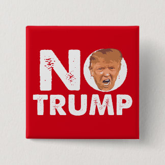 KEIN Trumpf - Antitrumpf-Button-Knopf Button