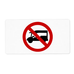 KEIN Tuk-Tuk TAXI ⚠ Thailändisches Verkehrsschild