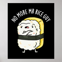 Kein Typ Rice Funny Sushi Pun Dark BG mehr