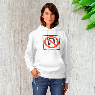 Kein U-Turn-Zeichen für die Straßenverkehrssicherh Hoodie