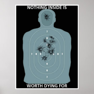 Kein Übertreten oder Herausforderung, zum des Poster