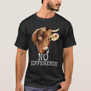 Kein Unterschied Pro Vegan Vegetarisch Tier Gemüs T-Shirt