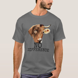 Kein Unterschied Pro Veganes vegetarisches Tier Lo T-Shirt