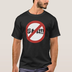 Kein Verfluchen erlaubt, Zeichen, Virginia, US T-Shirt