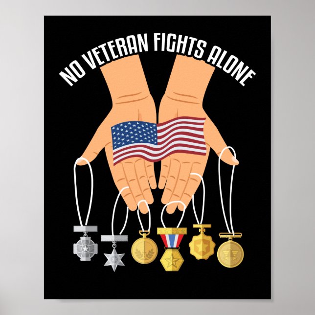 Kein Veteran kämpft alleine Poster (Vorne)