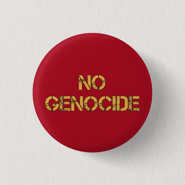 KEIN Völkermord | Nein zum Völkermord | STOP Genoz Button (Vorderseite)