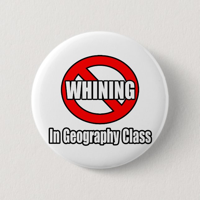 Kein Wanken in der Geografie-Klasse Button (Vorderseite)