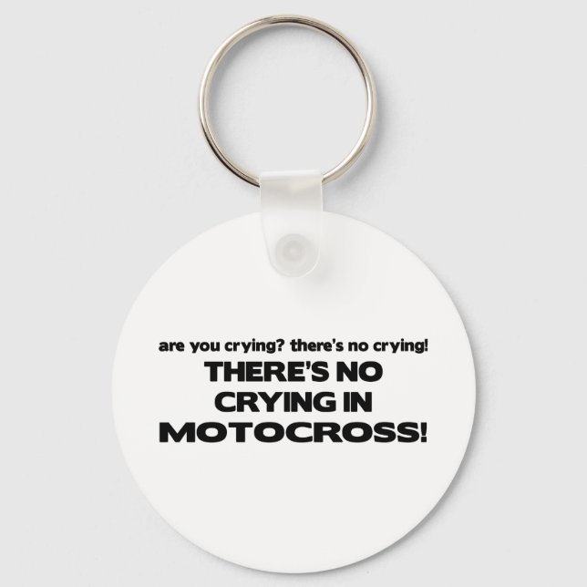Kein Weinen - Motocross Schlüsselanhänger (Vorderseite)