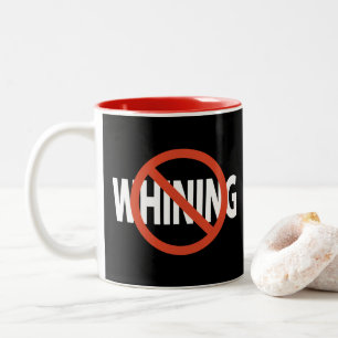 Kein weißer Text schwarz Zweifarbige Tasse