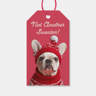 Kein weiterer Pullover! French Bulldog-Geschenkmar Geschenkanhänger