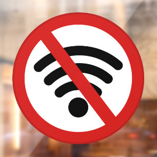 Kein Wi-Fi-Netzwerk Fensteraufkleber