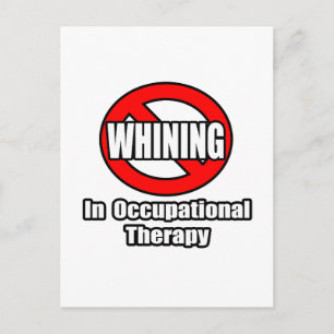 Kein Wink in der Arbeitstherapie Postkarte