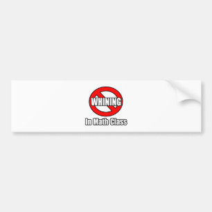 Kein Wink in der Mathematikklasse Autoaufkleber