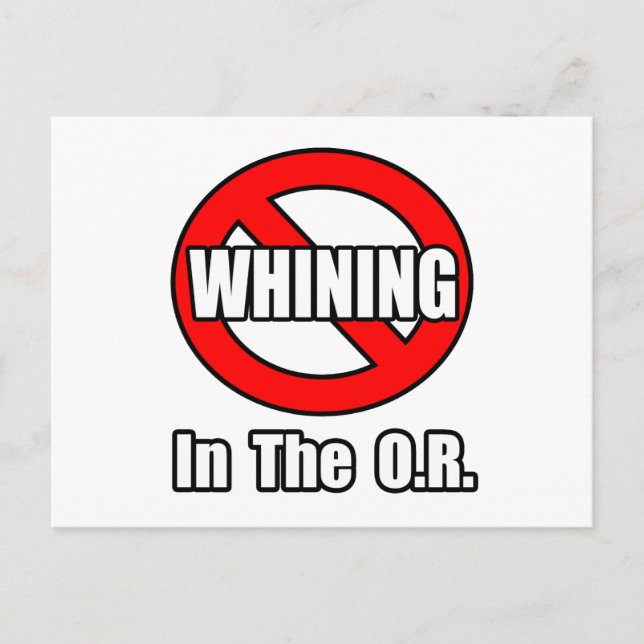 Kein Wink in der O.R. Postkarte (Vorderseite)