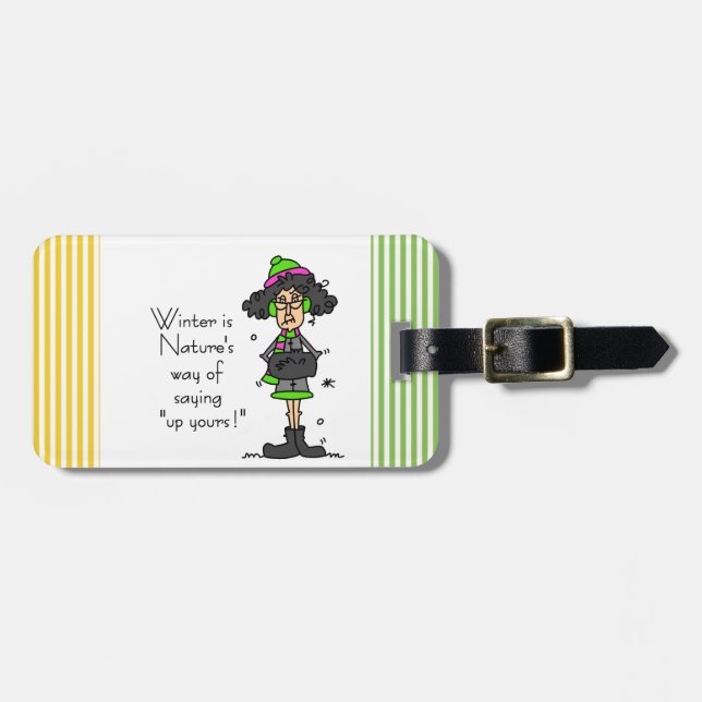 Kein Winterfan Gepäckanhänger (Vorderseite horizontal)