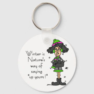 Kein Winterfan Schlüsselanhänger