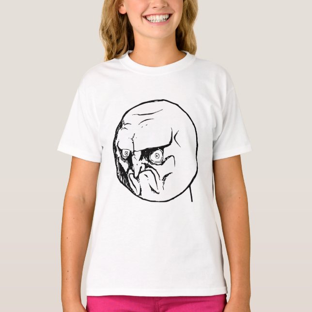 Kein wütendes Rage Face Rageface Meme-Comic T-Shirt (Vorderseite)