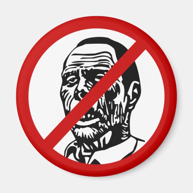 kein Zombies Magnet (Vorne)