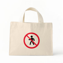 Kein Zugang Fußgänger unterzeichnen | Tiny Tote Ba