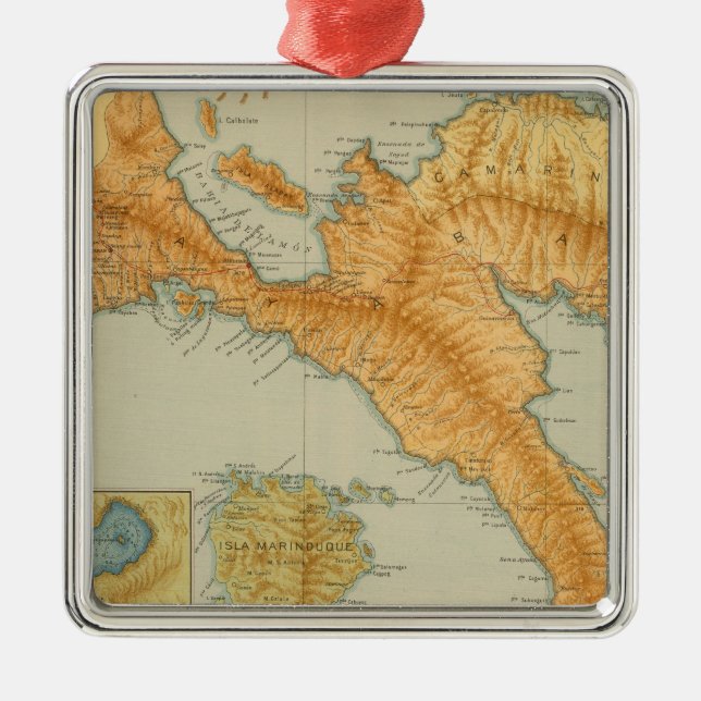 Keine 10 Luzon Silbernes Ornament (Vorne)
