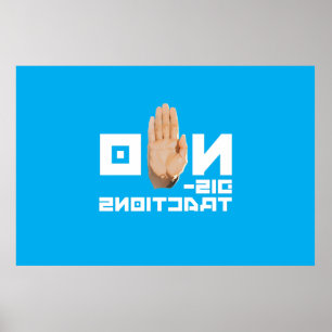 Keine Ablenkung! cool lesbar durch einen Spiegel Poster