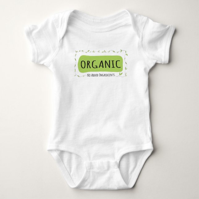 Keine addierten Bestandteile - der Bodysuit des Baby Strampler (Vorderseite)