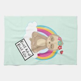 Keine Ahnung von Text - Niedliche Meditation Geschirrtuch