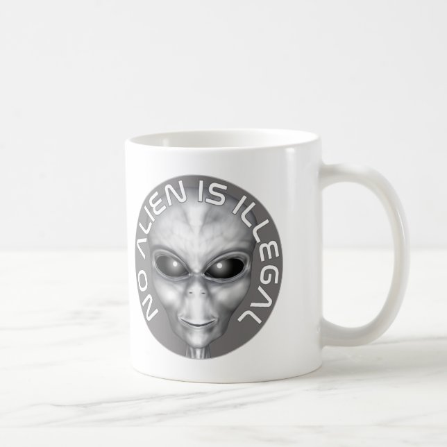Keine Alien ist illegal Kaffeetasse (Rechts)