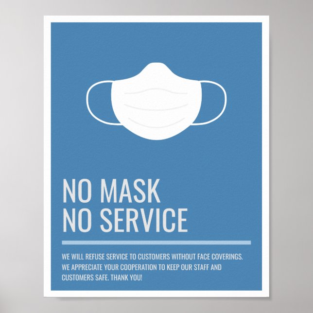 Keine Anforderung Keine Service Business Store-Sig Poster (Vorne)