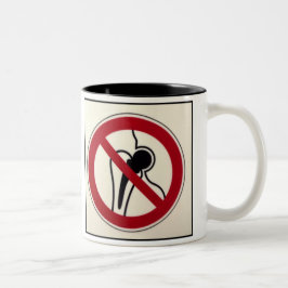 KEINE ANGESAGTE ERSATZ-TASSE ZWEIFARBIGE TASSE