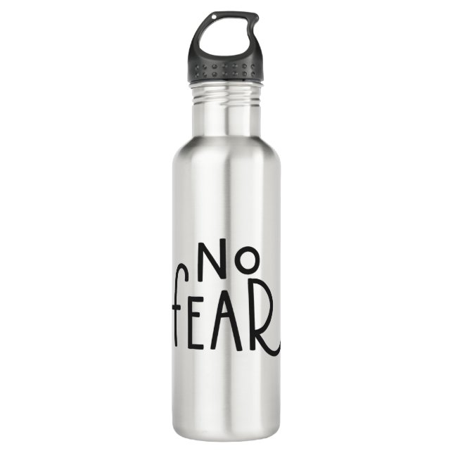 keine Angst Edelstahlflasche (Vorderseite)