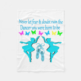 KEINE ANGST GLAUBT BALLERINA FLEECEDECKE