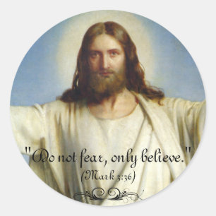 "Keine Angst, nur glauben" Aufkleber