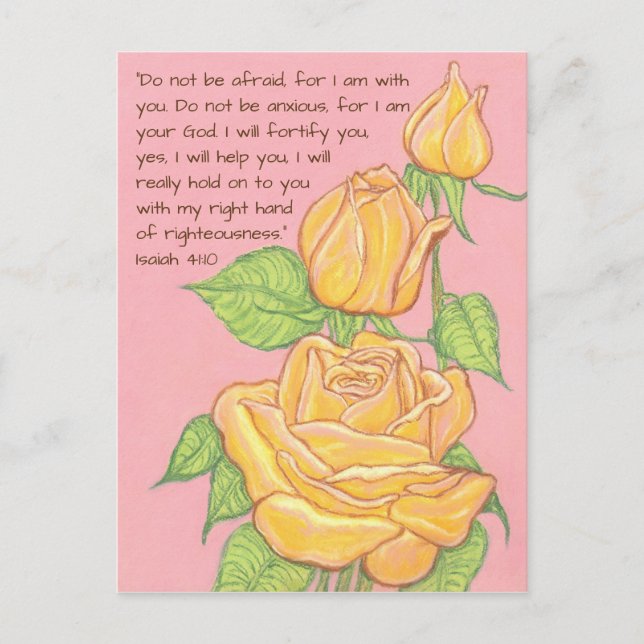 Keine Angst~Rose Postkarte (Vorderseite)