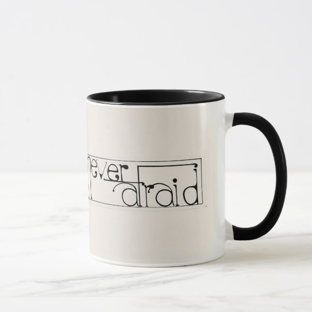 Keine Angst Tasse / Schwarze Akzente (Rechts)