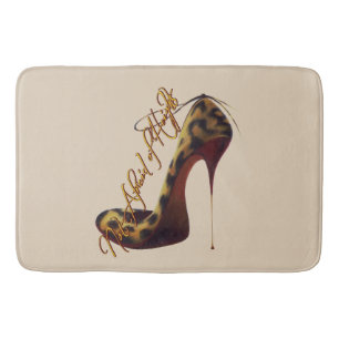 "Keine Angst vor Höhen" Tres Chic High Heel Badematte