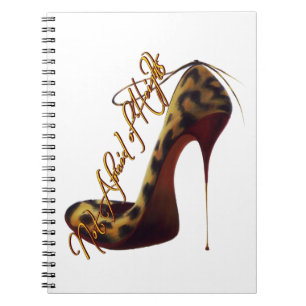 "Keine Angst vor Höhen" Tres Chic High Heel Desig Notizblock