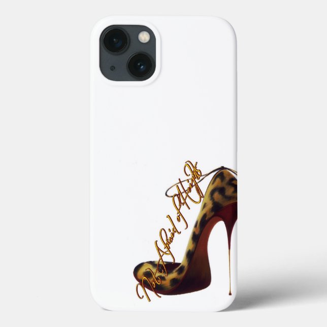 "Keine Angst vor Höhen" Tres Chic High Heel Design Case-Mate iPhone Hülle (Rückseite)