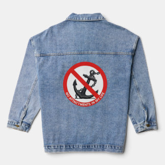 Keine Anhaftungen in meinem Leben Jeansjacke