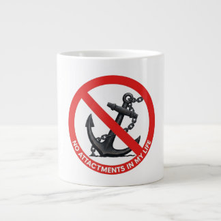 Keine Anhaftungen in meinem Leben Jumbo-Tasse