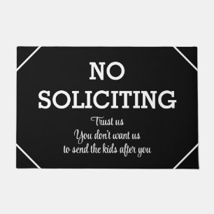 Keine Aufforderung zu funny Zitat Doormat Fußmatte