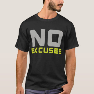 Keine Ausreden Motivationszitat - Bold Fitness T-Shirt