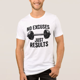 Keine Ausreden, Nur Ergebnis - Motivierendes Fitne Tri-Blend Shirt